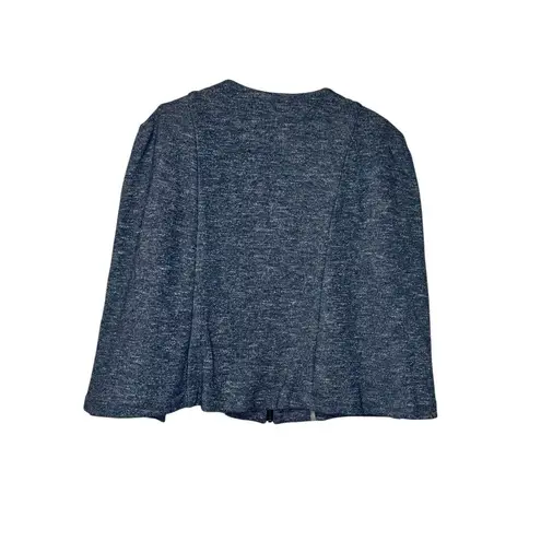 Drew Women's Blazer Jacket Indigo Zipper Cape Full Zip Open Sleeve Small NWT