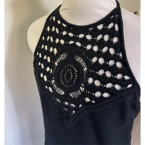 Jen's Pirate Booty Revolve Black Crochet Maxi Dress