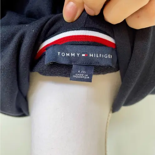 Tommy Hilfiger  Sweatshirt | Hooded | Faux Shirt Tail | Size L | EUC