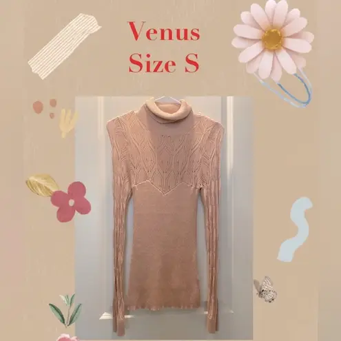 Venus  Light Knit Turtle Neck Size S