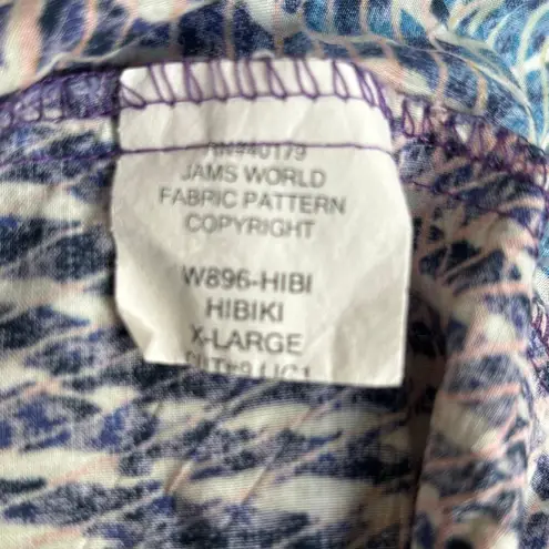 Jams World Hibiki It’s A Wrap Skirt XL Abstract Print Blue Green Yellow Resort