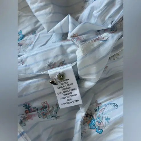 ROBERT GRAHAM Paloma Belted Cotton Mini Shirt Dress sz 10 nwt White