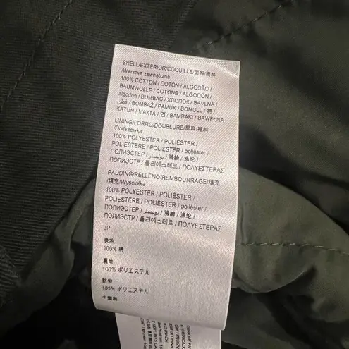 Desigual Womens Lena Hooded Mid Length Parka Jacket Ethnic Embroidered Size 6 US