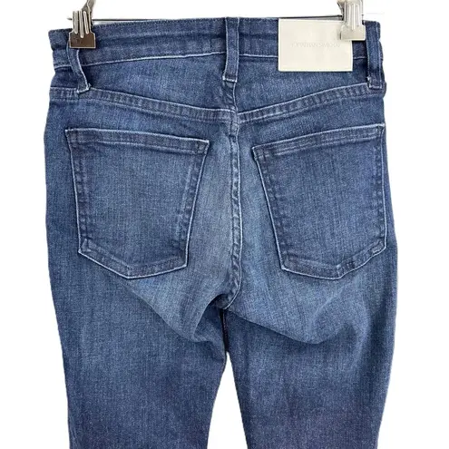 Jonathan Simkhai Jeans Blue Raw Edge Skinny Fit Stretch Womens Size 24