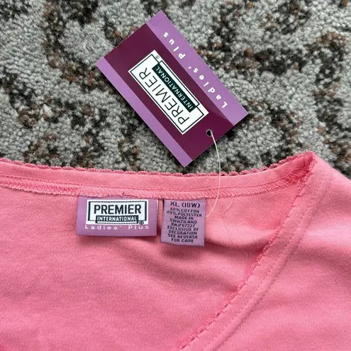 Vintage Premier International Two Piece Embroidered T