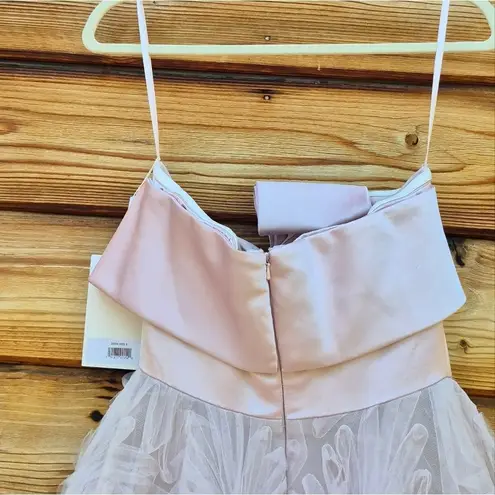 Mac Duggal 20584 Strapless Front Bow Knot Tulle Gown Dress