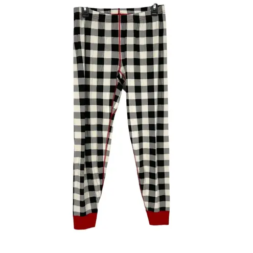 Hanna Andersson Buffalo Plaid Check Organic Cotton Pajama Set Black White Medium