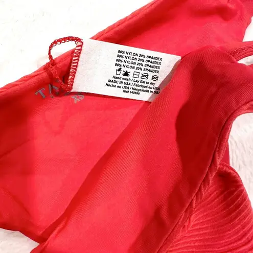 NWT Tavik Chloe Mini Cutout Swim Bottom Textured Amalfi in Hibiscus