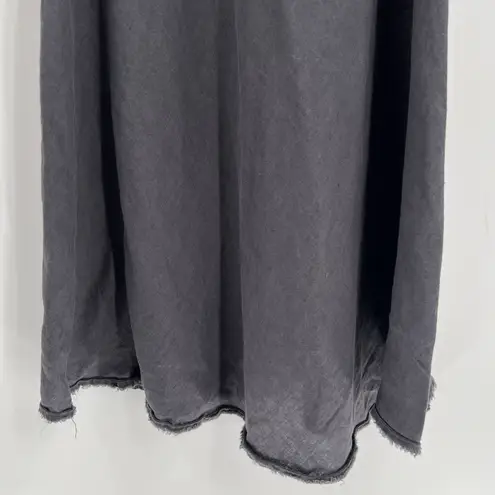 Magaschoni  Sleeveless Midi Dress 100% Linen A-Line Size Medium Lagenlook Coastal