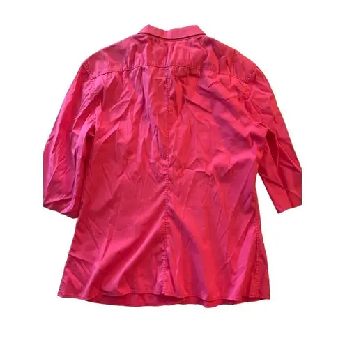 Jil Sander  button front blouse top hot pink Barbie size 38