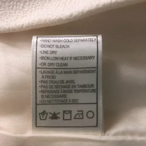 JACK Long Sleeve Zip Up Cream Women's Blazer Size Medium