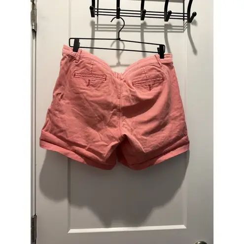 Pilcro and the Letterpress Shorts Womens 29 Salmon Zip Fly Pockets EverydayChino