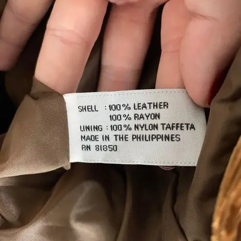 Early 2000's Brown Tan Orange Paisley Patchwork Suede Leather Blazer Jacket L Size L