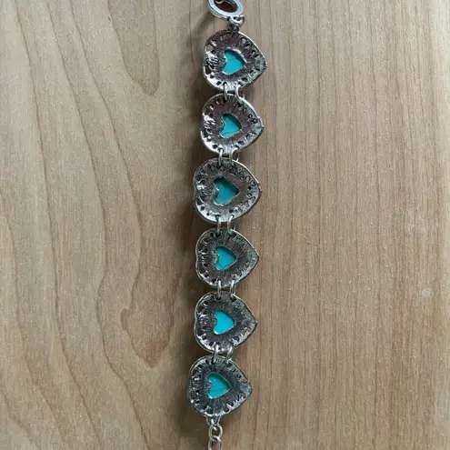 Turquoise Heart Bracelets Blue