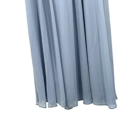 Azazie Keyla Twilight A-Line V-Neck Pleated Chiffon Dress Bridesmaid