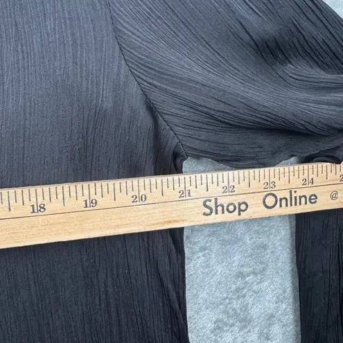 Velvet by Graham & Spencer Blouse Black Long Sleeve V