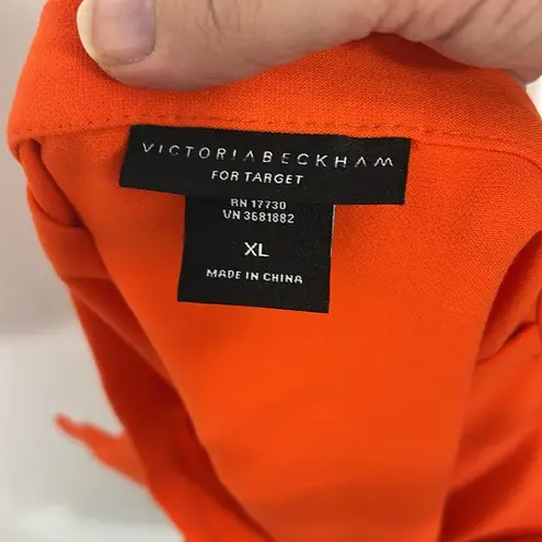 Victoria Beckham XL Orange Mini Skirt with Pocket