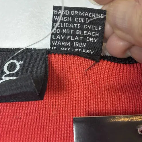 Grace Knitwear the perfect fit long sleeve shirt size Large Orange/Red/Black NWT Orange