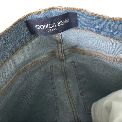 Veronica Beard Carolina High Rise Kick Flare Jeans Nova Light Denim 25