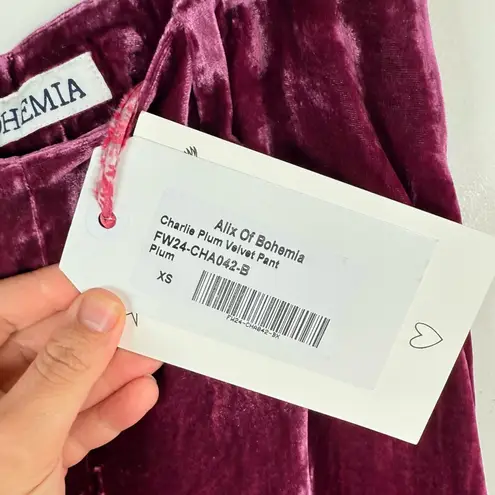 Alix of Bohemia Charlie Plum Velvet Wide