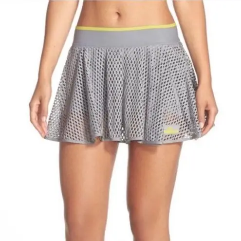 Adidas by Stella McCartney Wimbledon Gray Mesh Skort LARGE