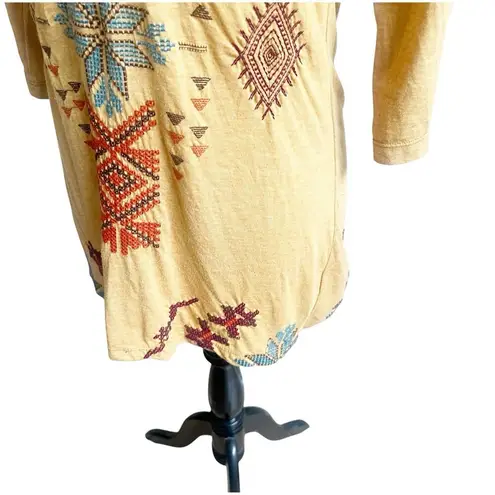 Johnny Was JWLA Tunic Top Women Size S Embroidered Southwest Aztec Boho Western