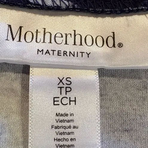 Motherhood Maternity Navy Floral Midi Dress size XS