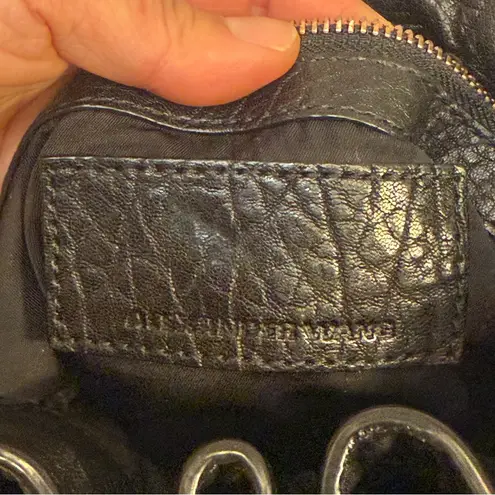 Alexander Wang Diego Bucket Bag, Black Pebbled Lambskin w/ Rose Gold Studs, VGUC - Image 6