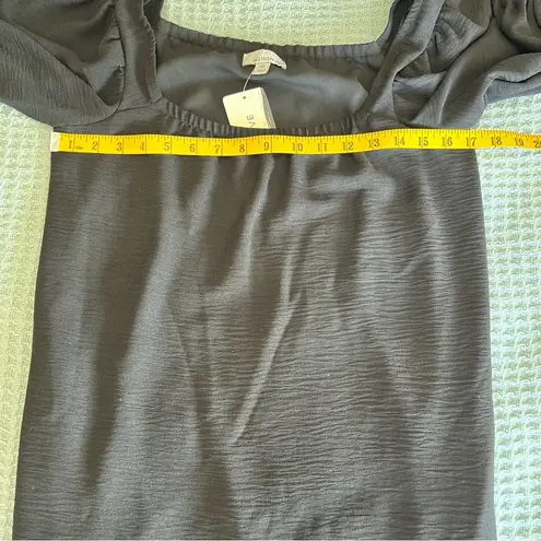 Allison Joy NWT Evereve Georgia Gauze Black Swing Dress XS Extra Small Boho $88