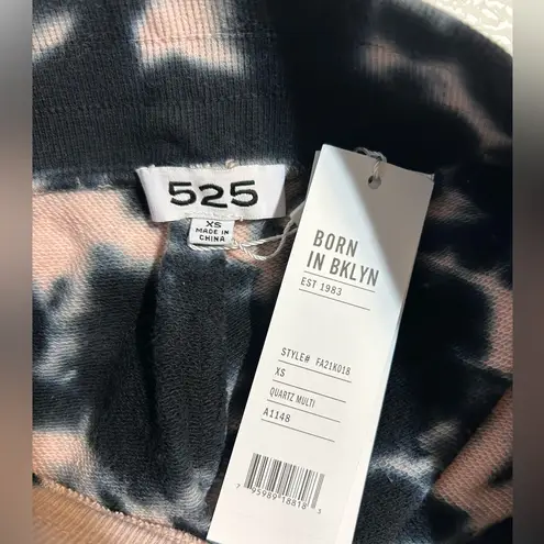 525 America Tie-Dye Athletic Shorts - Black and Pink