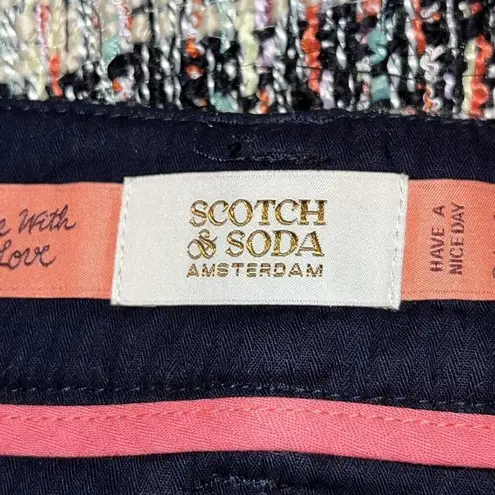 Scotch & Soda Scotch & Soda Short Mini Tweed Pocket Front A Line Skirt Combo T Multi Color Lg