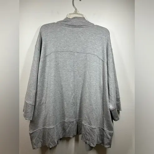 Ralph Lauren  Black Label Oversized Open Front Cardigan Grey Heather Size L