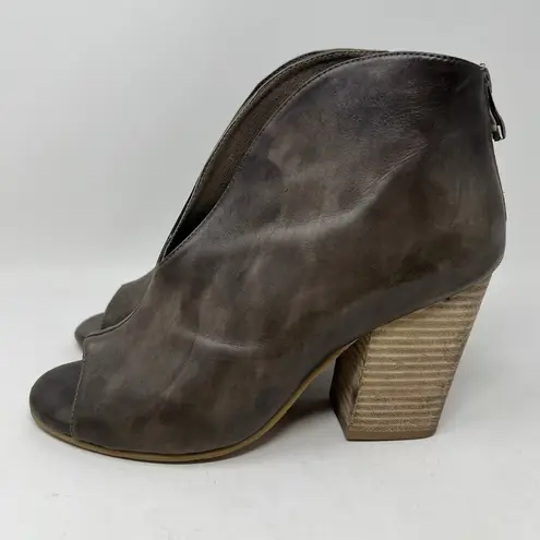 Antelope  Peep Toe Block Heel Ankle Boots Booties Taupe‎ EU Size 40 Women’s 9-9.5 - Image 3
