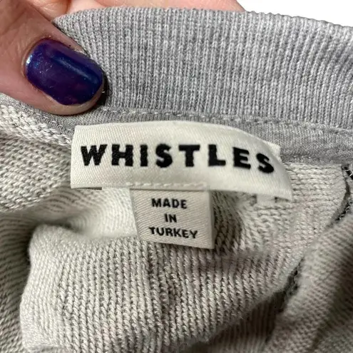 Whistles Cheetah Flocked Sweatshirt Grey Marl Size XS Gray