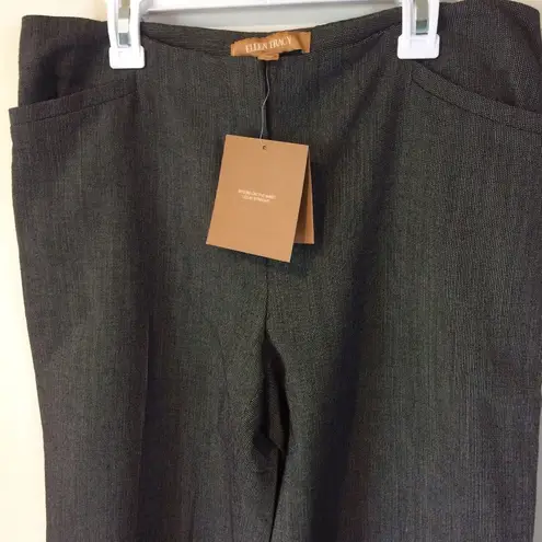 Ellen Tracy women's Wool-Blend Straight-Leg pants