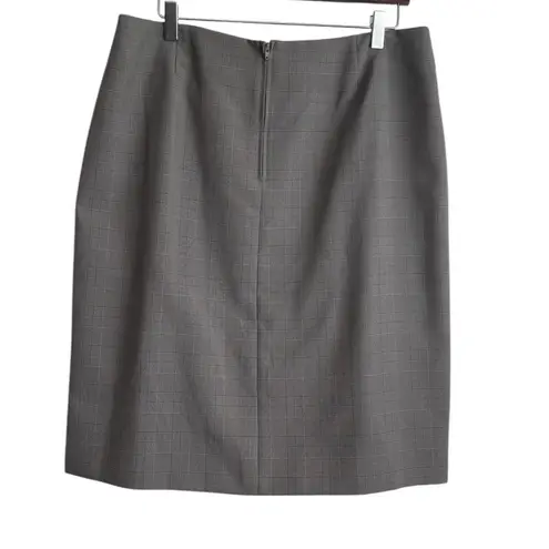 Womens Pleated Midi Skirt 16P Brown Plaid Ribbon Waist Tie Academia Y2K Retro