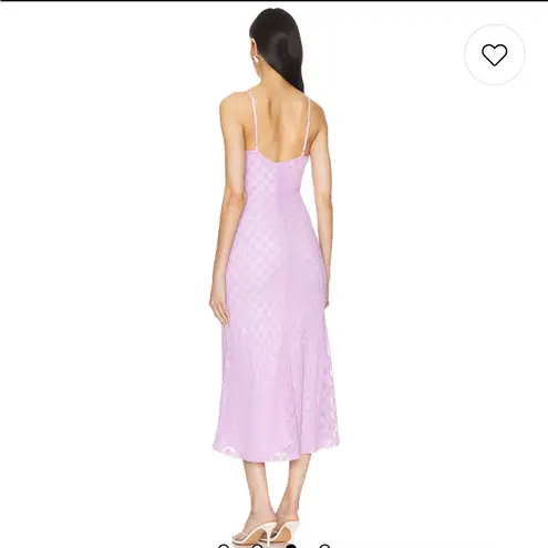Bardot Adoni Mesh Midi Dress in Lilac