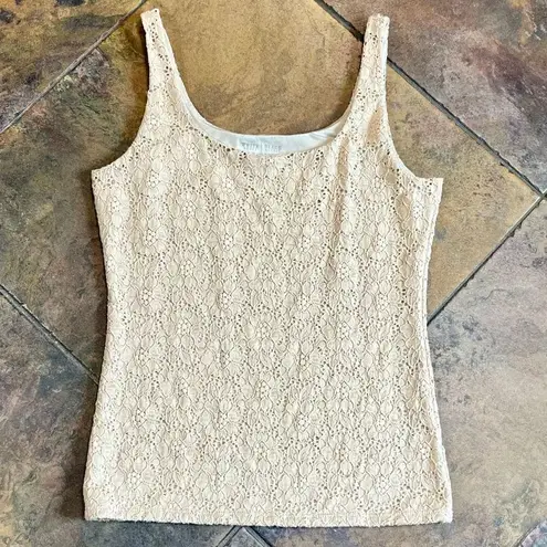 White House | Black Market  Women’s Lace Tank Small