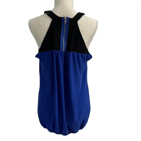 City Chic  Top Womens Size 16 Blue Sleeveless Halter Neck‎ Preppy Date Minimalist