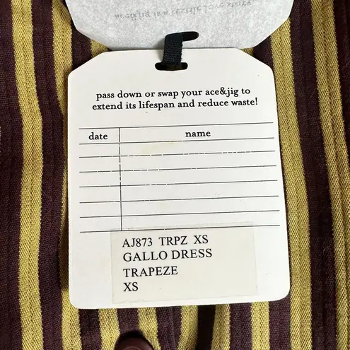 Ace & Jig Gallo Midi Dress Trapeze Size XS Belted Pockets