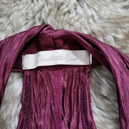 Charlotte Russe  Racerback Tank Top Dress Purple Size Small