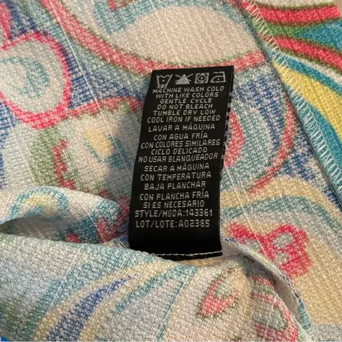 RN Studio by Ronni Nicole Women’s Size 16 Bright Multicolor Paisley Shift Dress Blue