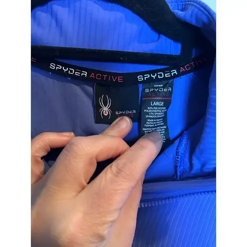 Spyder Women Size Large L 1/4 zip Athletic Pullover Quarter Zip Purple