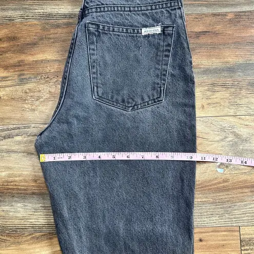 Arizona Jeans Vintage Arizona Faded Black Denim Mom Jeans High Waisted Cotton 1990s