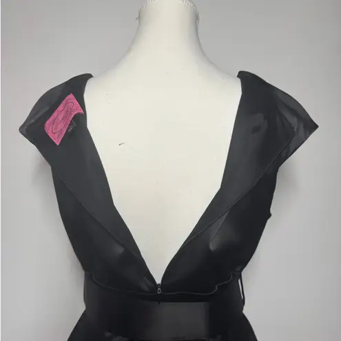 Vintage Pompous Girly Dress Juniors 7 Black Cocktail Party LBD Party Y2K Bratz Size 6