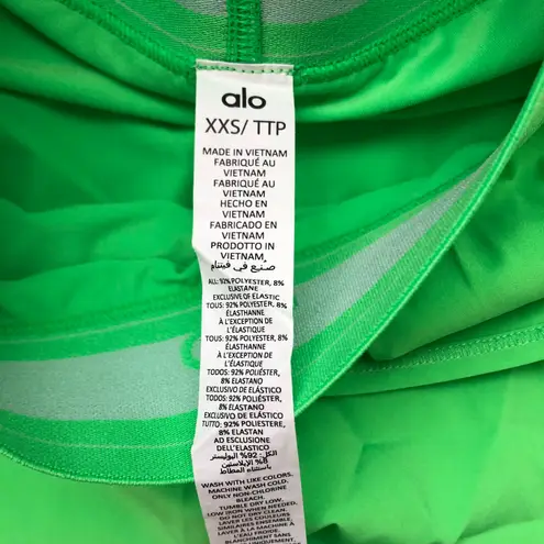 Alo Yoga Match Point Tennis Skirt Green Glow XXS