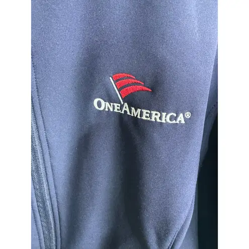 Core 365 by North End Logic Navy Softshell Jacket One America Logo Women's L Blue Size L