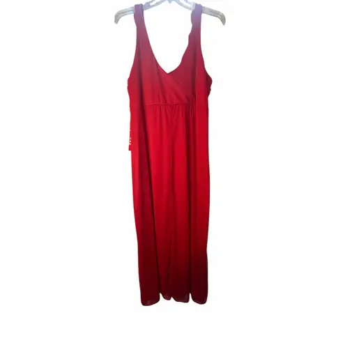 Olivia Matthews NWT Red Gown with Floral Embellishment - 2X