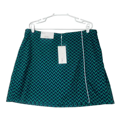 Lady Hagen  WRAP GOLF TENNIS PREP SKORT 17" WOMEN SIZE 16 HERRINGBONE TURQUOISE