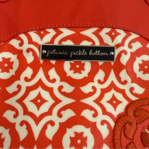Petunia Pickle Bottom Wistful Weekend Diaper Bag Orange White